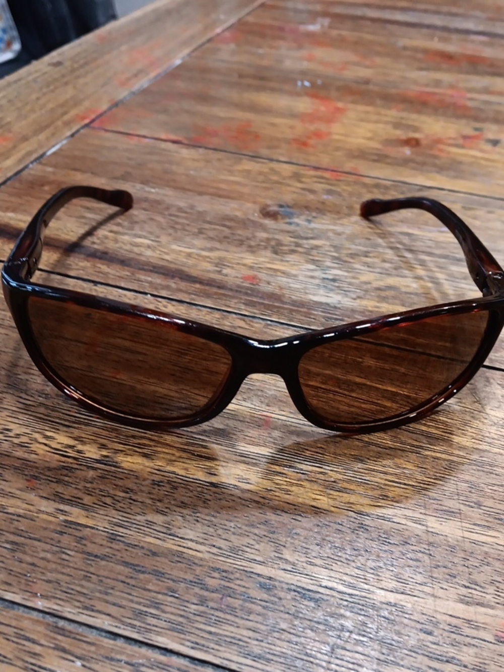 Womens Brown Tortoiseshell Sunglasses - Classic Brown Lens